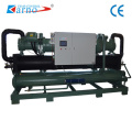 Water cooled screw type double compressors chiller